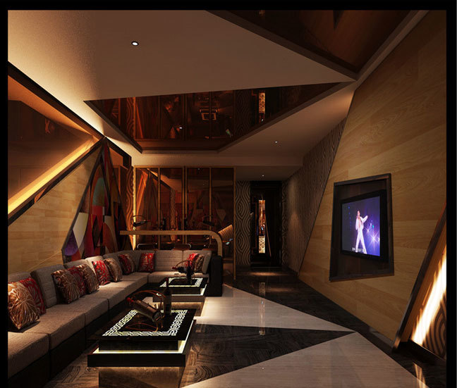 精致都市豪华量贩式KTV装修设计效果图与装潢设计解析