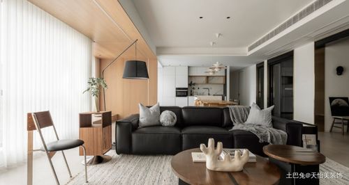 128㎡现代简约三居横厅设计赏析 通透格局与细腻质感的生活美学
